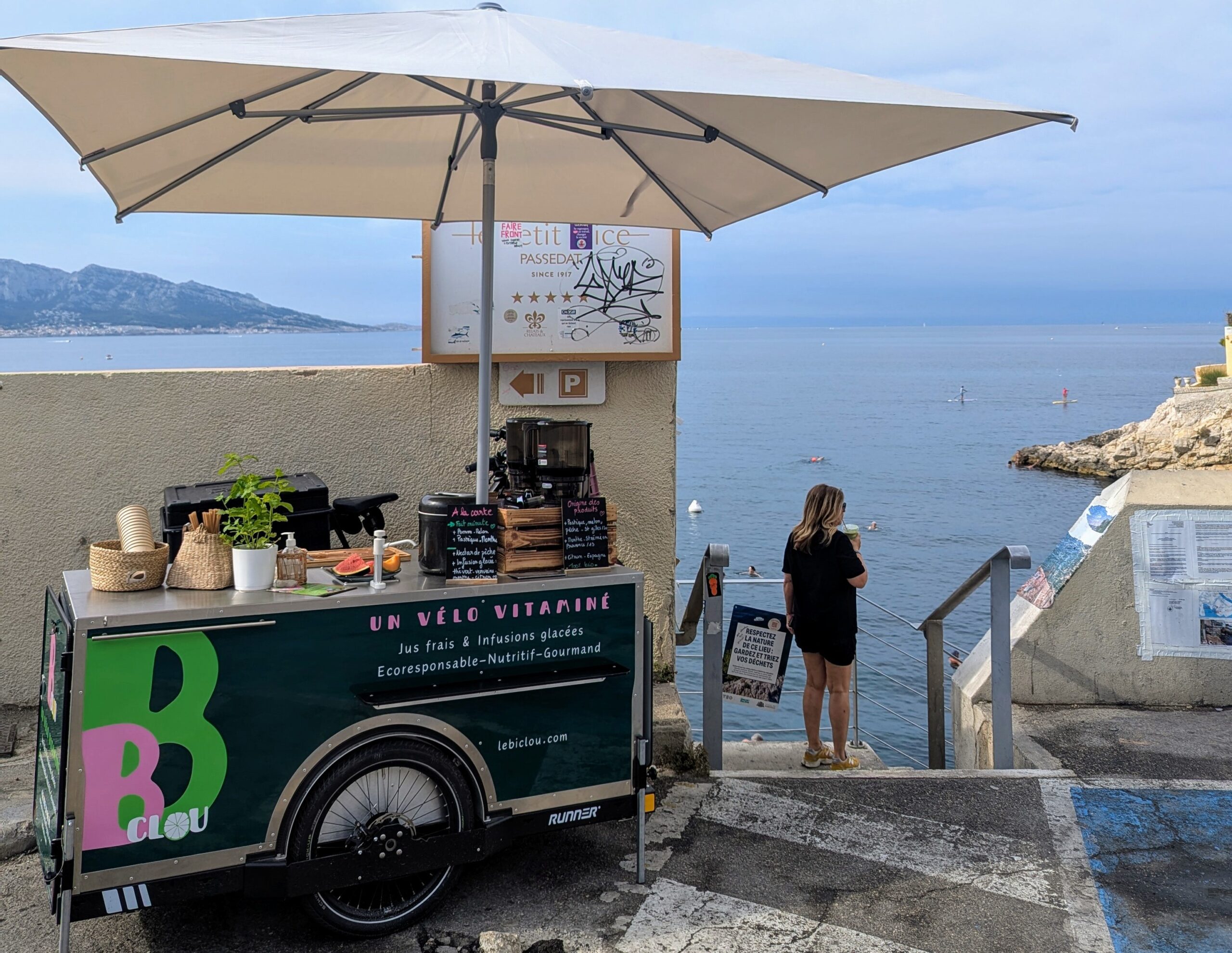food bike en bord de mer